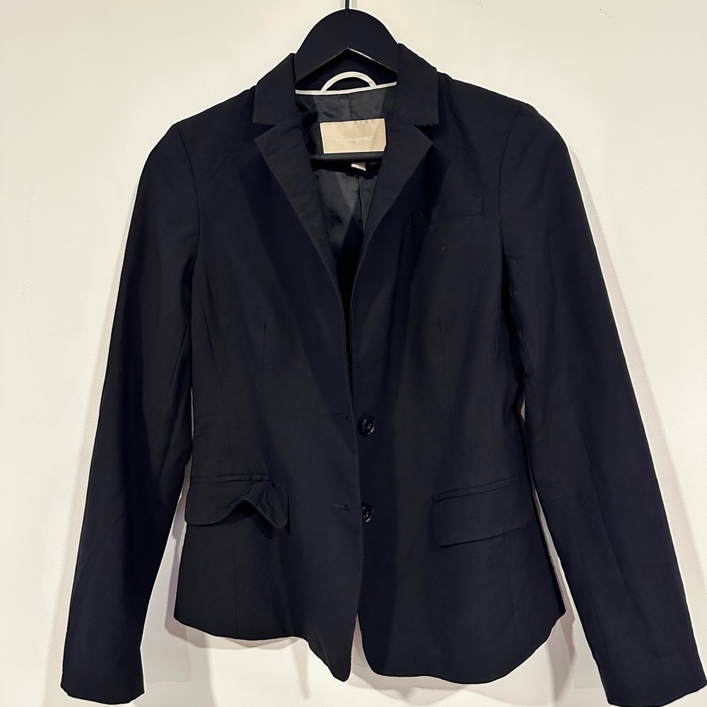 Banana Republic Black Tailored Blazer